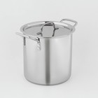 Кастрюля Катунь «Общепит», 11 л, d=25 см, h=34 см, капсульное дно, индукция, нержавеющая сталь - Фото 1