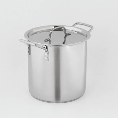 Кастрюля Катунь «Общепит», 11 л, d=25 см, h=34 см, капсульное дно, индукция, нержавеющая сталь