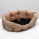 Лежанка для животных, 65×50×21 см, мебельная ткань, холлофайбер, цвет МИКС - Фото 5