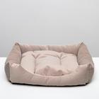 Лежанка-диван с двусторонней подушкой, 65 х 56 х 14 см, микс цветов - фото 6403387
