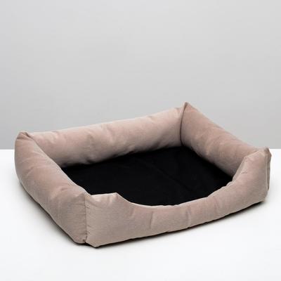 Лежанка-диван с двусторонней подушкой, 65×56×14 см, микс цветов