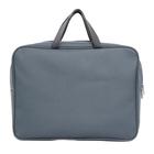 Папка с ручками А4, 360×270×80 мм, текстильная, внутренний карман, серый 1Ш48 - Фото 1