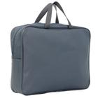 Папка с ручками А4, 360×270×80 мм, текстильная, внутренний карман, серый 1Ш48 - Фото 2