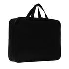 Папка с ручками А4, 360×270×80 мм, текстильная, внутренний карман, чёрный 1Ш48 - Фото 2