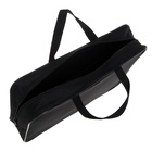 Папка с ручками А4, 360×270×80 мм, текстильная, внутренний карман, чёрный 1Ш48 - Фото 5