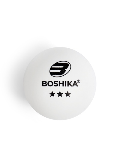 Мяч для настольного тенниса BOSHIKA Premier 3***, ABS, цвет белый