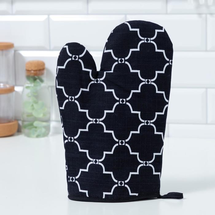 Варежка-прихватка "Этель" Марокко 20х27см,100% хлопок репс, ватин 250г/м2 - Фото 1