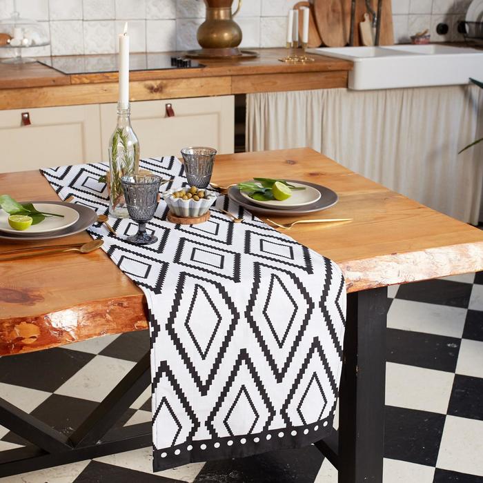 Дорожка на стол «Этель. Марокко», 40×146 см, 100% хлопок, репс 210 г/м² - Фото 1