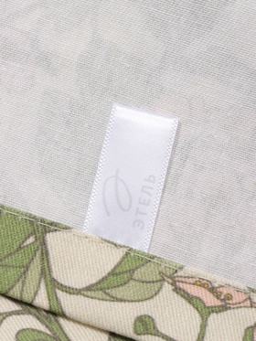 Дорожка на стол Этель Spring garden 40×149 см, 100% хлопок, саржа 190 г/м², зелёная/розовая