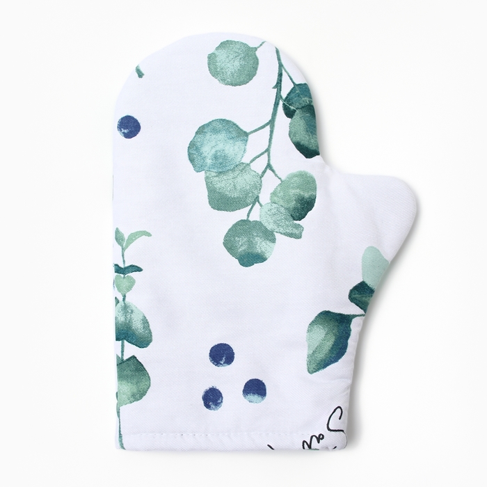 Варежка - прихватка «Этель. Эвкалипт», 20×27 см, 100% хлопок, саржа 190 г/м² - Фото 1