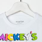 Футболка детская "Friends" Микки Маус, рост 110-116, белый - фото 34992159