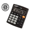 Калькулятор настольный Citizen "SDC-805NR", 8-разрядный, 105 х 120 х 21 мм, двойное питание, компактный, чёрный - Фото 1
