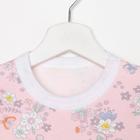 Пижама для девочки НАЧЁС, цвет розовый/рис. цветочек, рост 116-122 см - фото 24635454