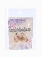 Серьги со стразами "Магма" диск, цвет белый в золоте - фото 809406973