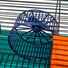 Клетка для грызунов "Пижон" №4, с этажом, укомплектованная, 37х26х18 см, бирюзовая - фото 21240375