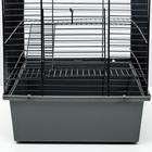 Клетка для грызунов "Пижон" №12, с 2-я этажами, без наполнения, 37,5 х 25,5 х 32,5 см, серая - фото 36526617