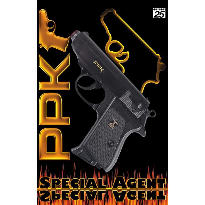 Пистолет Special Agent PPK 25-зарядные Gun, 158 мм - Фото 1