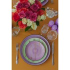 Тарелка фарфоровая десертная Wilmax Scratch, d=17,5 см, цвет сиреневый - фото 4323253