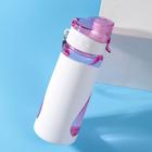 Бутылка для воды пластиковая «Цветочки», 600 мл - Фото 3