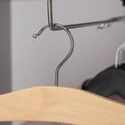 Плечики для юбок и брюк SAVANNA, многоуровневые, 4 перекладины, сорт А, 38,5×1,2×35,5 см, светлое дерево, лотос - Фото 2