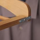 Плечики для юбок и брюк SAVANNA, многоуровневые, 4 перекладины, сорт А, 38,5×1,2×35,5 см, светлое дерево, лотос - Фото 5