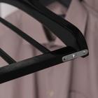 Плечики для юбок и брюк SAVANNA, многоуровневые, 4 перекладины, сорт А, 38.5×1.2×35.5 см, тёмное дерево, лотос - Фото 4