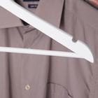 Плечики для одежды с перекладиной SAVANNA, размер 46-48, дерево, покрытие Soft-touch, цвет белый - Фото 3