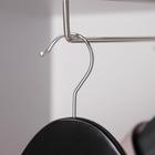 Плечики - вешалка для брюк и юбок SAVANNA, 44.5×1.2×24.5 см, с зажимами, широкие плечики, деревянная сорт А - Фото 2