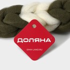 Мочалка для тела Доляна «Колосок», 40 г, зелёная - Фото 7