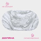 Коврик противоскользящий в ванну Доляна «Мрамор», на присосках, 38×69 см - Фото 1