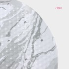 Коврик противоскользящий в ванну Доляна «Мрамор», на присосках, 38×69 см - Фото 3