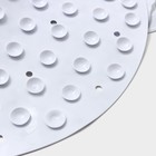 Коврик противоскользящий в ванну Доляна «Мрамор», на присосках, 38×69 см - Фото 4