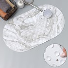 Коврик противоскользящий в ванну Доляна «Мрамор», на присосках, 38×69 см - Фото 5