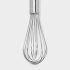 Венчик для взбивания KONFINETTA «Сильвер», струна 1.3 мм, 25×6×6 см, нержавеющая сталь, серебристый - Фото 3