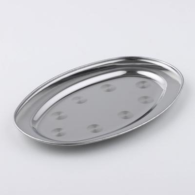 Поднос, 25×16×1.5 см, нержавеющая сталь, серебристый