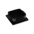 Заглушка ТУНДРА внутренняя 50?50 универсальная, черная (комплект 4 шт) - фото 33718255