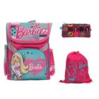 Ранец Стандарт Barbie, 35 х 26.5 х 13 см, с наполнением: мешок для обуви, пенал, в подарок кукла Barbie - Фото 1