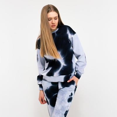 Свитшот женский MINAKU: Casual Collection цвет синий, р-р 50