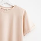 Футболка женская MINAKU, цвет бежевый, р-р 42 - фото 808810585 Футболка женская MINAKU, цвет бежевый, р-р 42 - фото 808810585