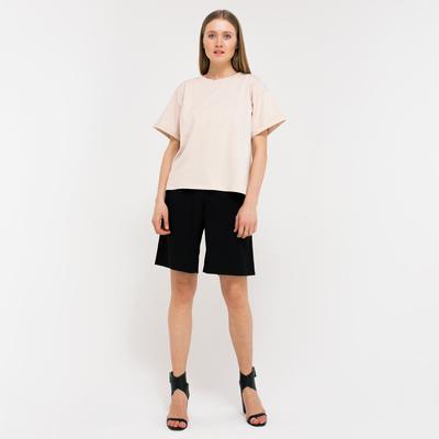 Футболка женская MINAKU REGULAR FIT, бежевая, размер 46