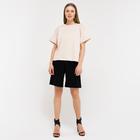 Футболка женская MINAKU REGULAR FIT: цвет бежевый, р-р 52 6436836 - фото 14464060