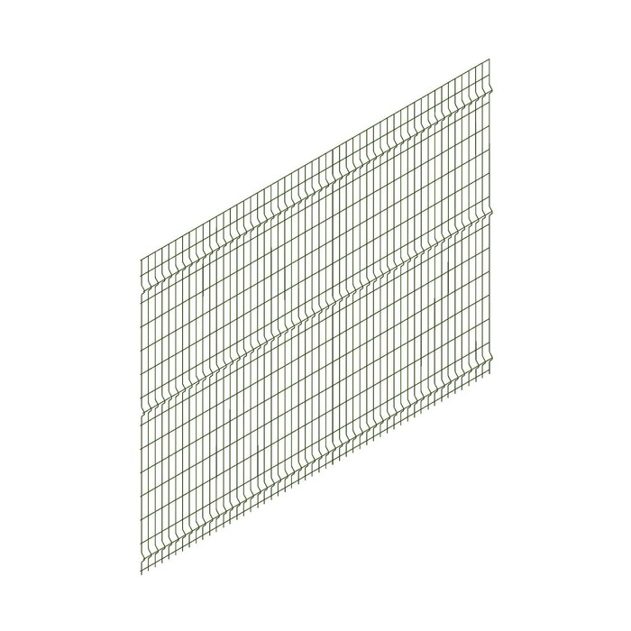 Панельное ограждение, 1,47 × 2,7 м, ячейка 55 × 235 мм, d = 3.8 мм, зелёное, «ПРЕГРАДА» - фото 1891048447