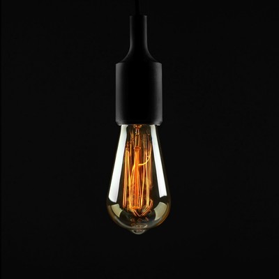 Лампа накаливания винтажная «Ретро», ST64, 60 Вт, Е27, 230 В, 145×64 мм, теплый белый