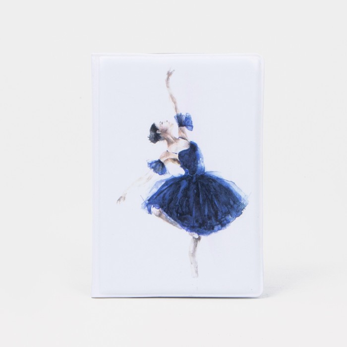 Обложка для паспорта, цвет белый, «Балерина» - Фото 1