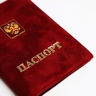 Обложка для паспорта, цвет бордовый - фото 7708851