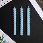 Свечи для торта, голубые, 16 шт., 6.5×0.5 см - Фото 3