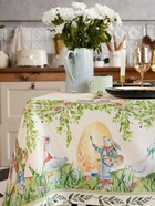 Скатерть «Этель. Акварельные зайцы», 220×147 см, 100% хлопок, саржа 190 г/м² - Фото 2