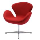 Кресло Swan Chair, 700 × 700 × 955 мм, цвет красный кашемир - Фото 1