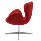 Кресло Swan Chair, 700 × 700 × 955 мм, цвет красный кашемир - Фото 3