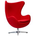 Кресло EGG Chair, 850 × 765 × 1094 мм, цвет красный кашемир - Фото 1